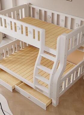 全实木子母床95917上下床双层低床小户型上铺合儿童床两下组层高