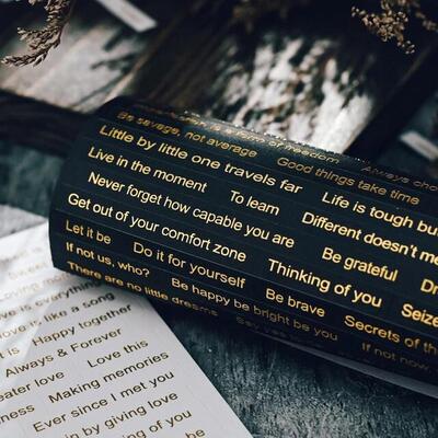 406PCS Vintage Small Talk Text Collection Stickers DIY Diary