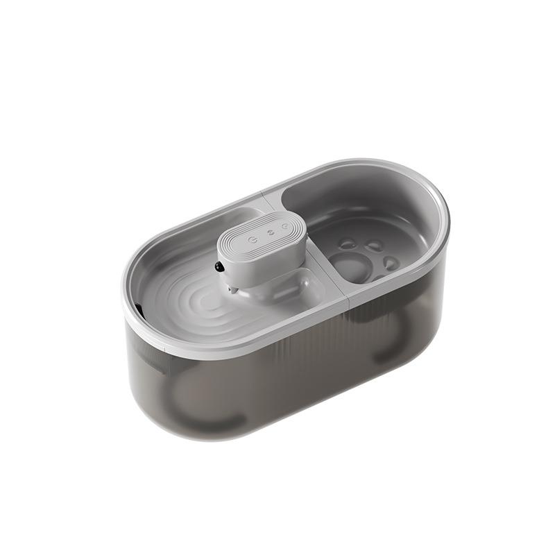 新款智能宠物饮水机狗狗喂食器二合一充电式猫咪自动喂水器