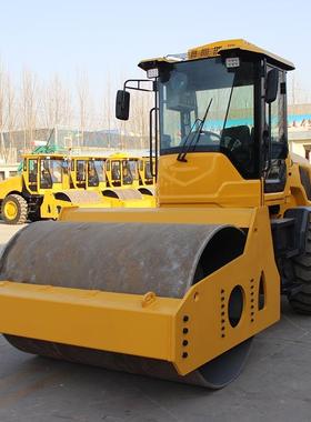 液压震动压机 沟槽回填OKT路土方机小型工压实程 6吨8吨单钢轮压