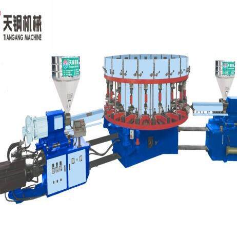 全自动双色运动休闲PVCTPR鞋注塑成型鞋机20工位