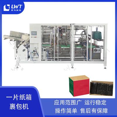 袋装燃料块一片式裹包机立式装箱封箱机非标全自动速装箱机定制