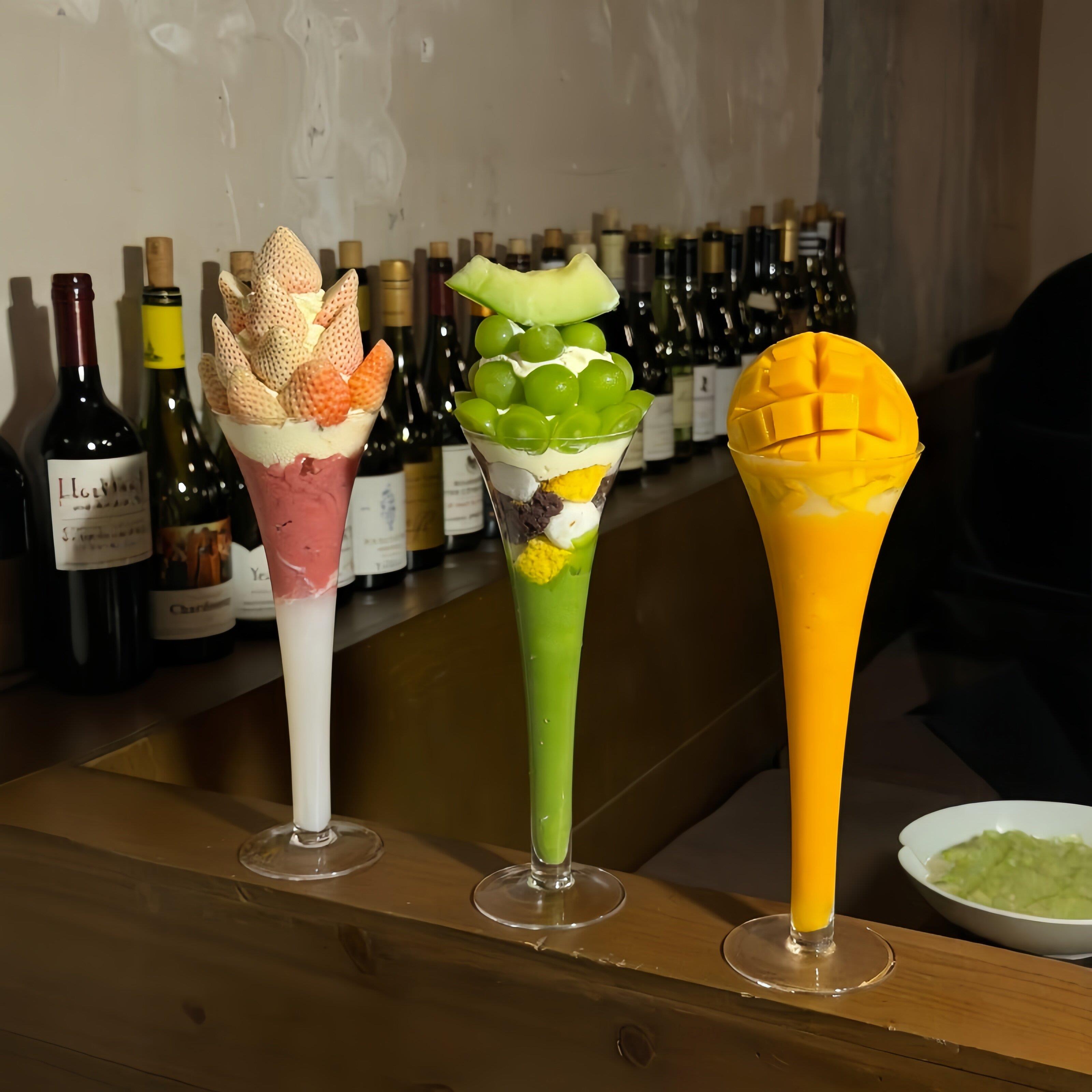 超大喇叭杯甜品杯夏日餐饮冰淇淋杯酒吧酒馆小红书同款高脚香槟杯