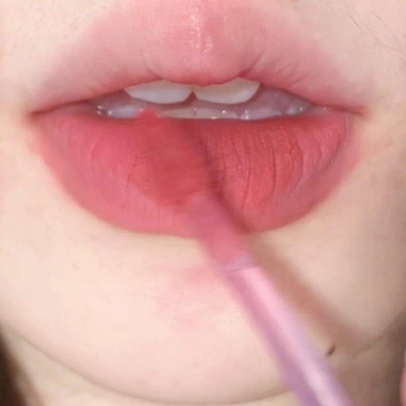 绒雾奶霜唇泥琉璃晶透水光唇釉裸杏甜茶持妆不易沾杯口红唇釉女