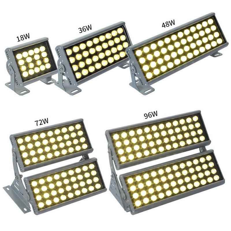 LED投光灯外壳18W24W36W48W72W96Wled射灯外壳户外灯具桥梁酒店