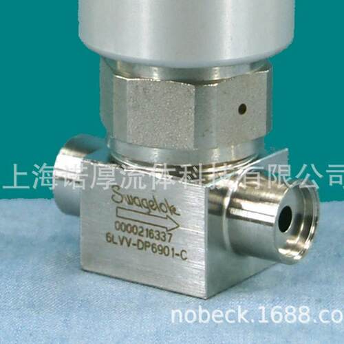 世伟洛克密封隔膜阀门 超高纯 6901 对焊接口 气动常闭执行器
