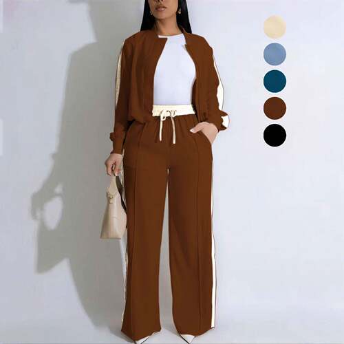 New Four - Season Fashion Open Cardigan Sportswear Set for