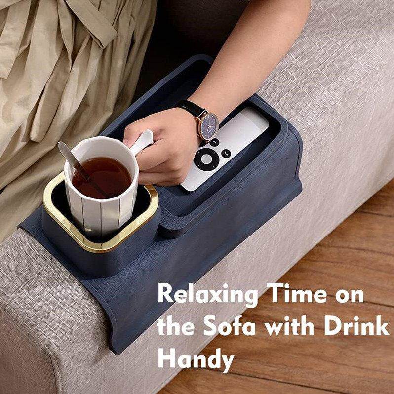 Couch Cup Holder Tray Drink Holder Sofa Silicone Armrest