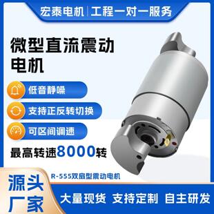 新永泰R555微型双扇头振动电机震动小型微型震动马达6v12v24v