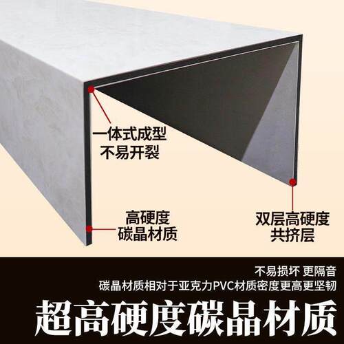 亚克力包下水管道碳晶板护角护板遮丑遮挡厨房卫生间阳台包管神器