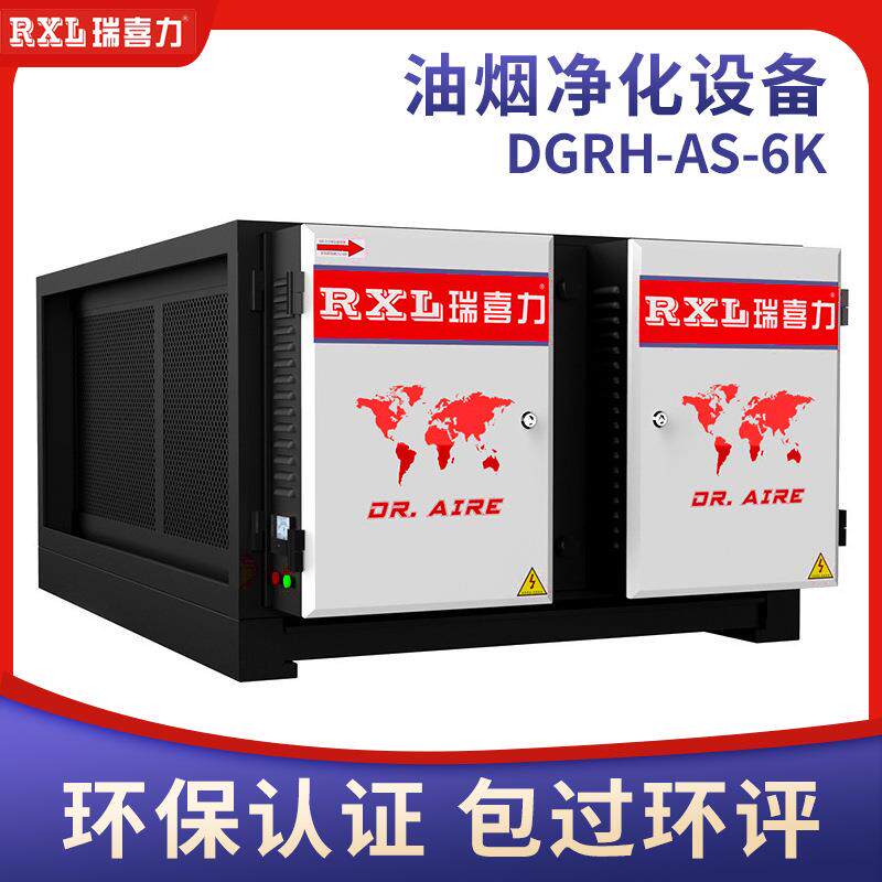 瑞喜力DGRH-AS-6K 商用餐饮业厨房油烟净化器异味臭氧降解设备