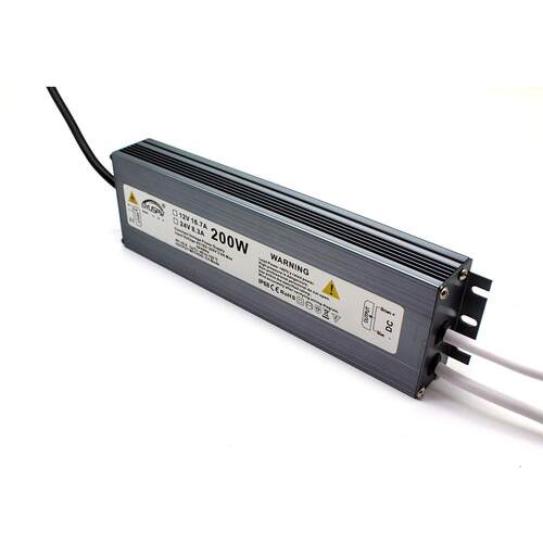 200W防水电源大功率LED驱动电源12V200W户外灯具监控安防开关电源