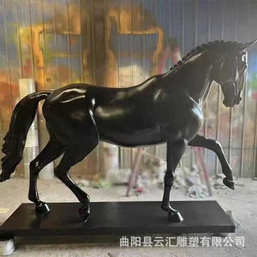 户外庭院园林景观玻璃钢动物马雕塑仿真雕塑马景区广场装饰摆件
