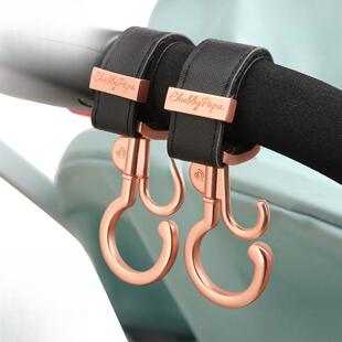 可旋转婴儿车配件宝宝手挂包挂扣童车伞车收纳袋金属推车挂钩通用