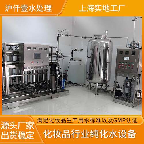 5吨化妆品水处理设备EDI水器医药纯化水双级反渗透高盐去除率