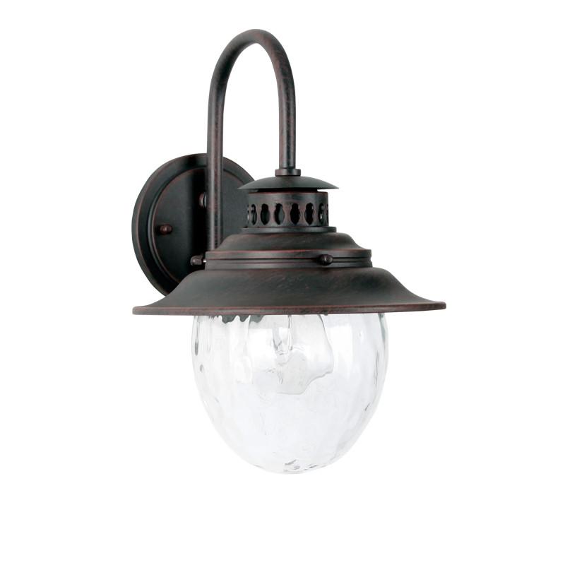 前灯庭院花园灯玻璃罩led户外门外墙阳台壁灯美式别墅露台防水