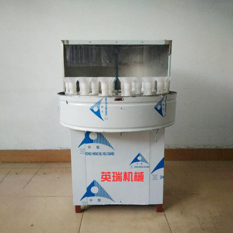 32工位圆盘冲瓶机旋转式半自动洗瓶机玻璃塑料瓶循环清洗机器设备