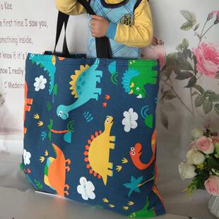 幼儿园被褥袋可爱装被子的袋子手提学生帆布儿童衣服收纳包手提包