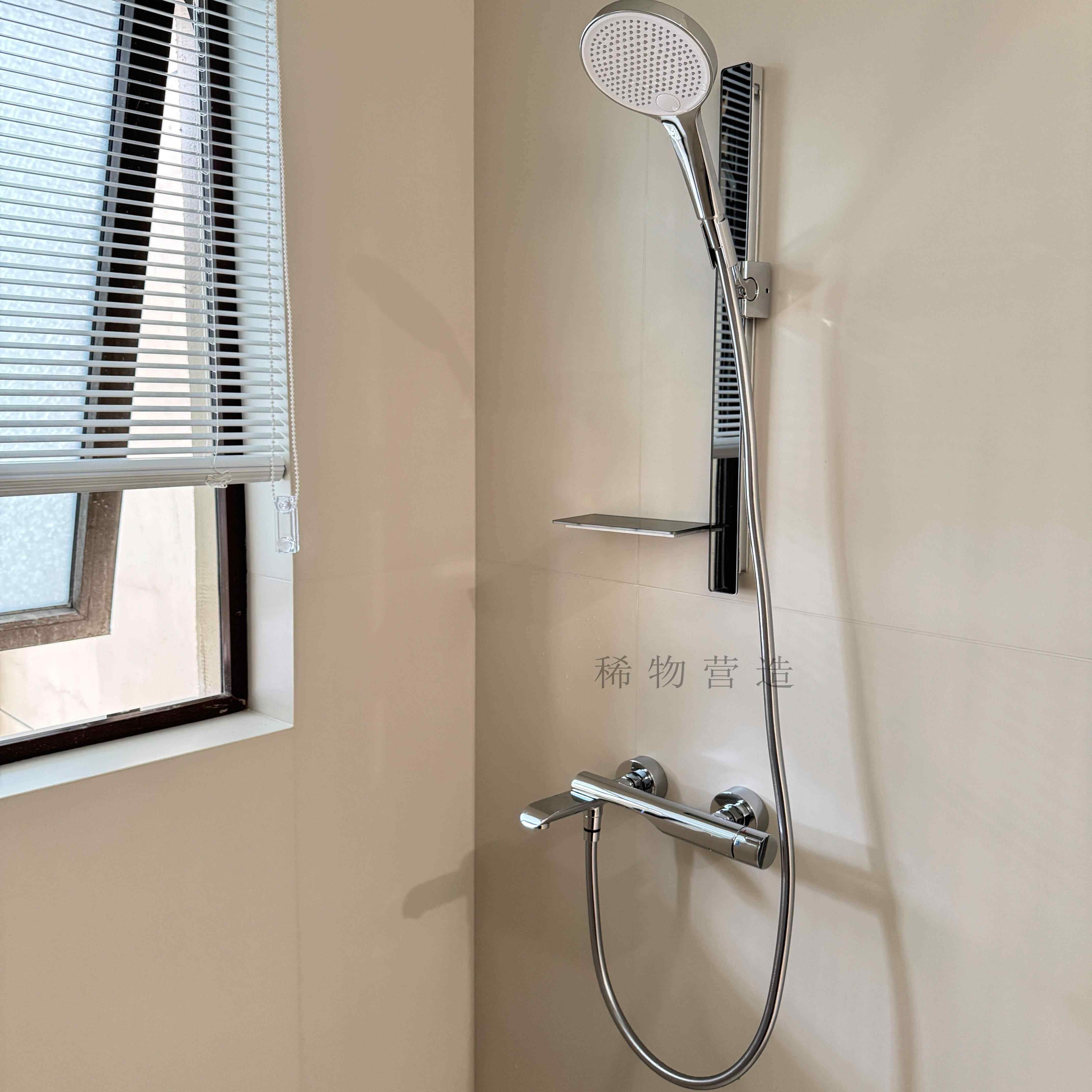 稀物营造新品 I 新一代高配款冷热花洒套装全铜淋浴无顶喷极简