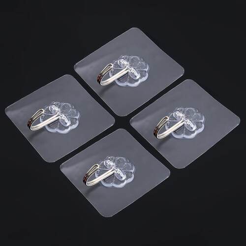 Strong Adhesive No-Drill Wall Hooks for Hanging, Suitable fo