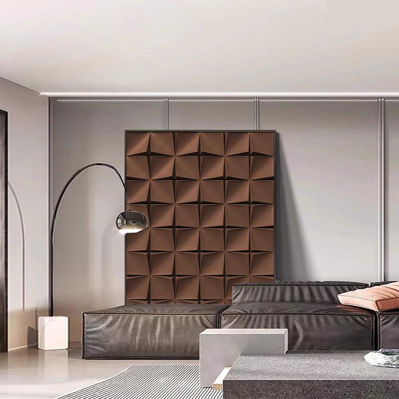 现代简约3D玄关立体画抽象客厅落地装饰画现代轻奢走廊过道挂画