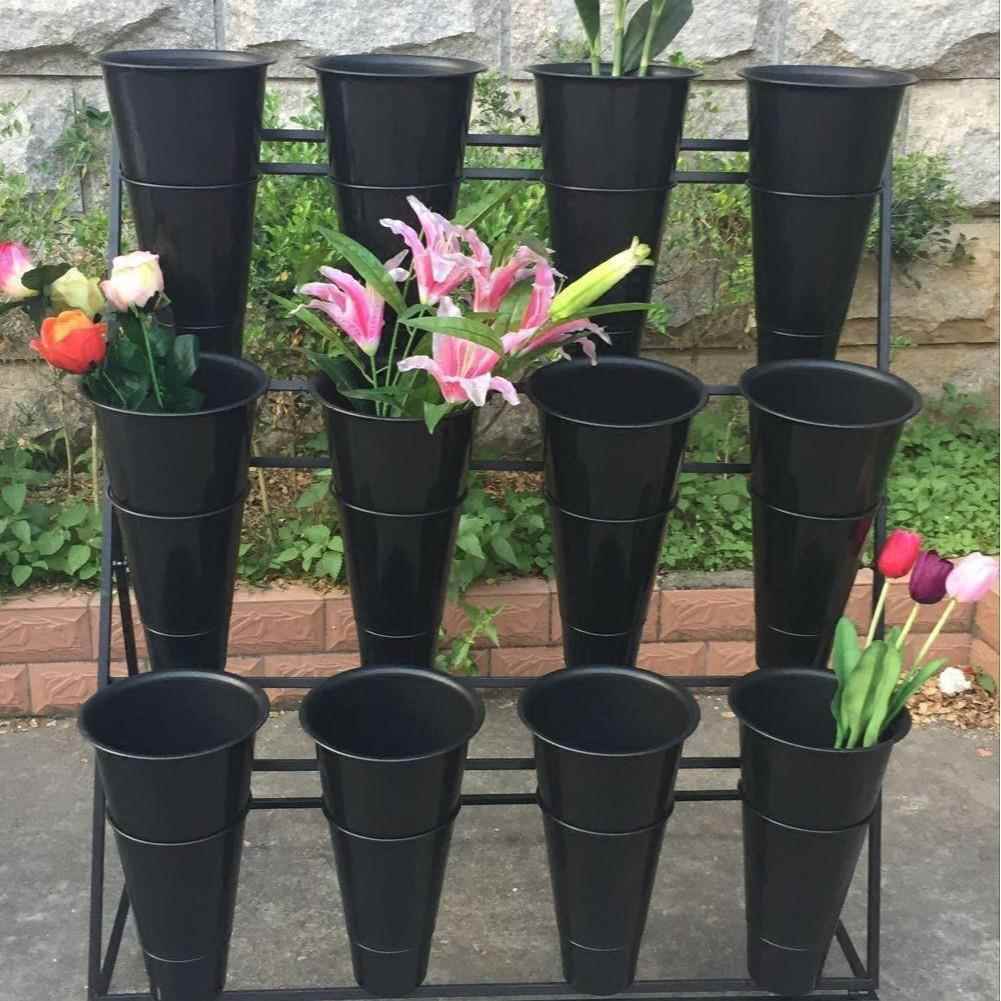大花店多层可动移花架号840花店货架艺花架鲜铁花货架花店花桶垒