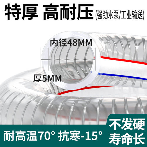 耐高温进水管pvc加厚防冻PVC管