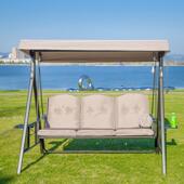 外户巴拿马秋人千吊椅室内009阳台三人摇椅露台庭院成艺铁吊床休