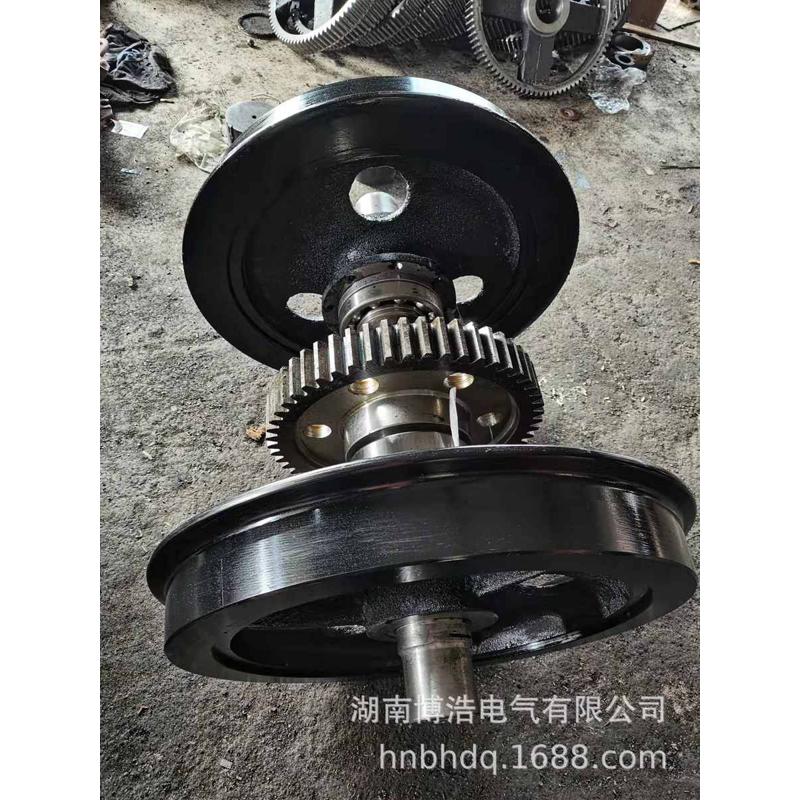 厂家直销矿用电机车配件5EB.002机车轮对总成 轴承座 齿轮 ZQ-4电