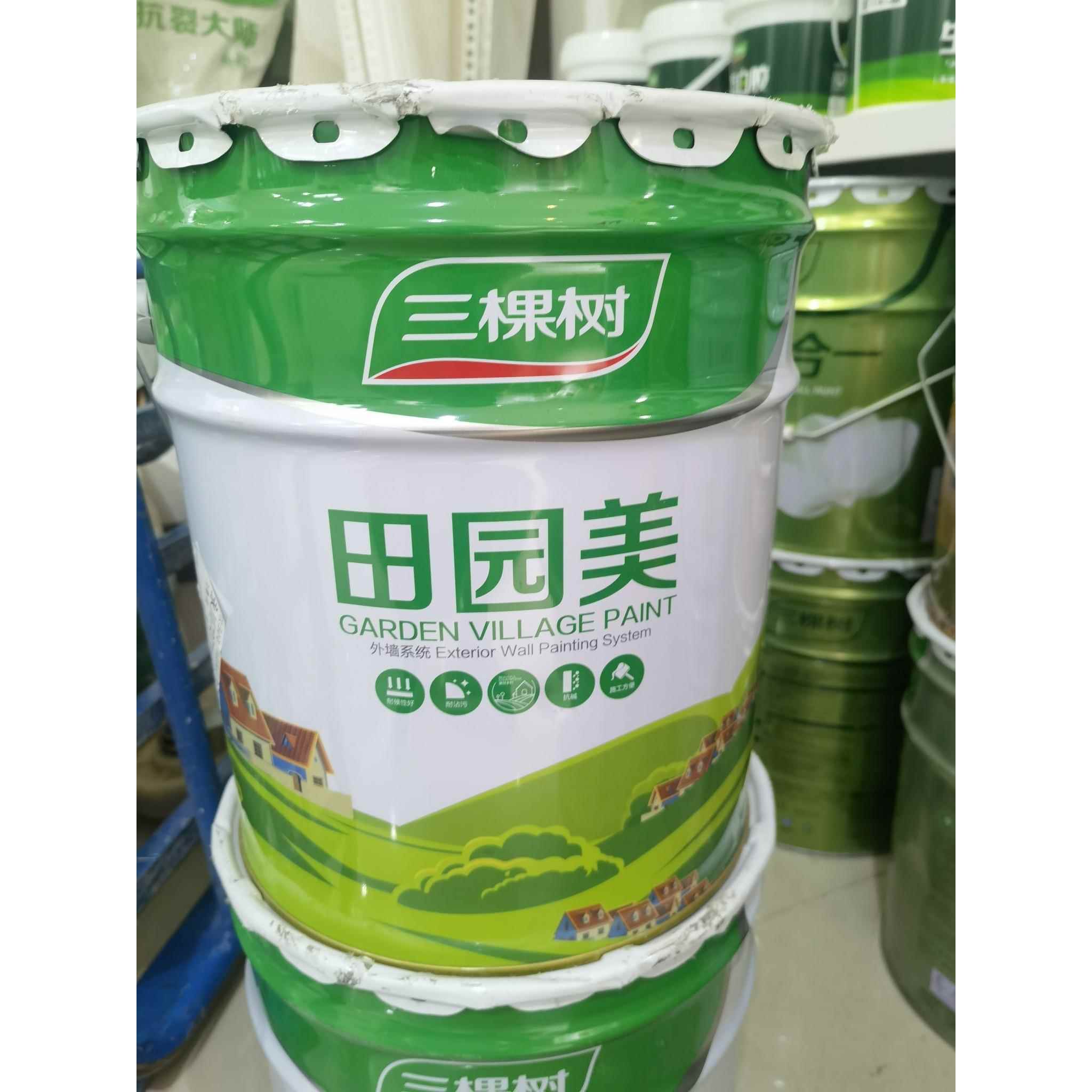 三棵树仿石漆外墙涂料 30公斤真石漆色号可选 SKSHU品牌