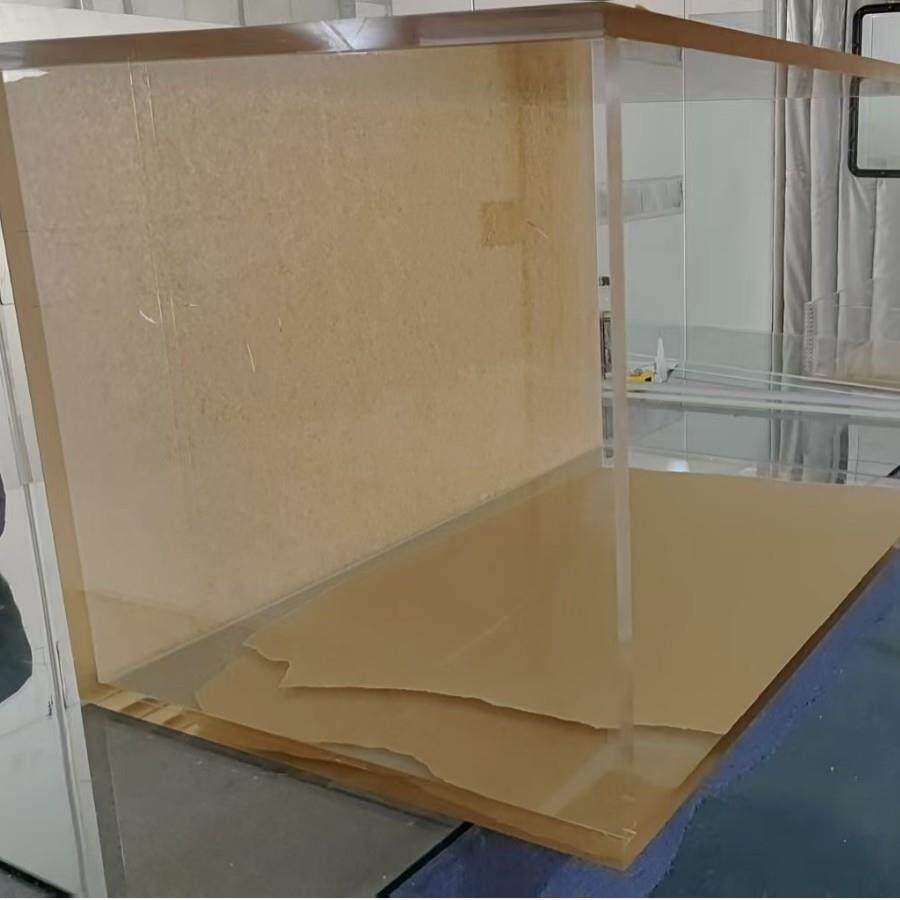 大型亚克力水箱 有机玻璃水槽展示台设备防护罩加工