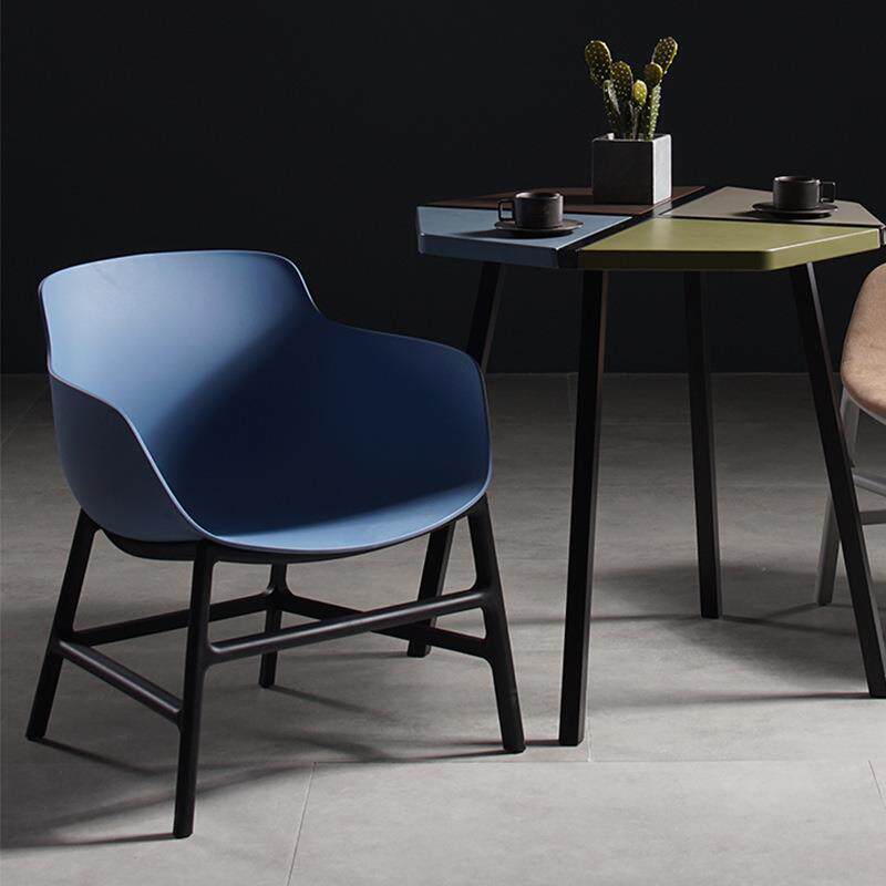 北欧单人靠背布艺沙发椅简约现代懒人洽谈椅办公室咖啡厅休闲椅子