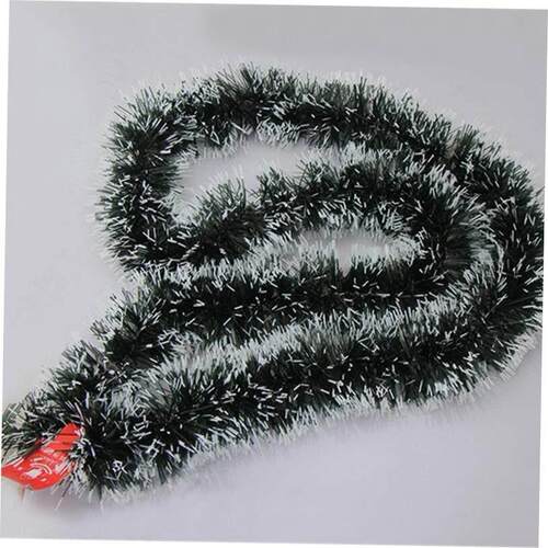 christmas decoration tree Dark green with white edge 圣诞