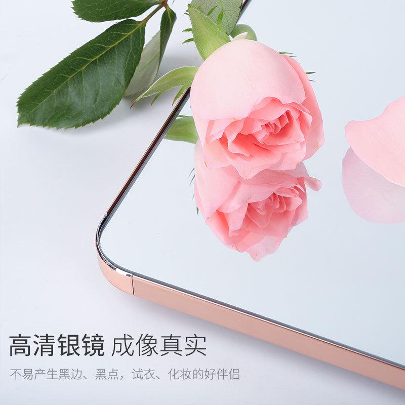 平开门衣柜镜对开隐形内装全身镜子推拉旋转试衣镜折叠伸缩穿衣镜