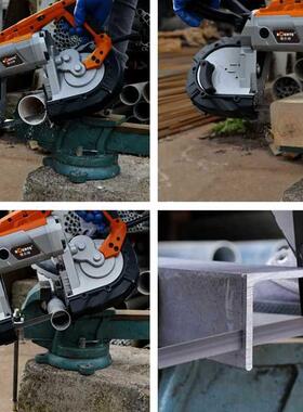 6E3X博来带锯机小型家用木工便携卧式金属不锈钢锯床切割切