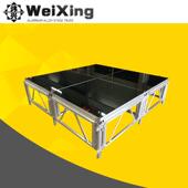 庆活动演出舞架T台钢化镜面台透明836玻璃拼装 婚升降铝合舞金台