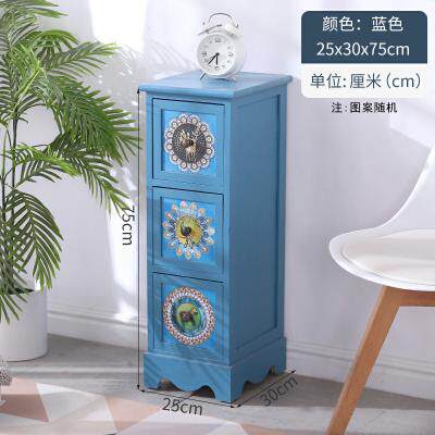 高档客复古实斗柜五收斗柜储物纳柜子特价床头柜子卧室厅收纳柜木