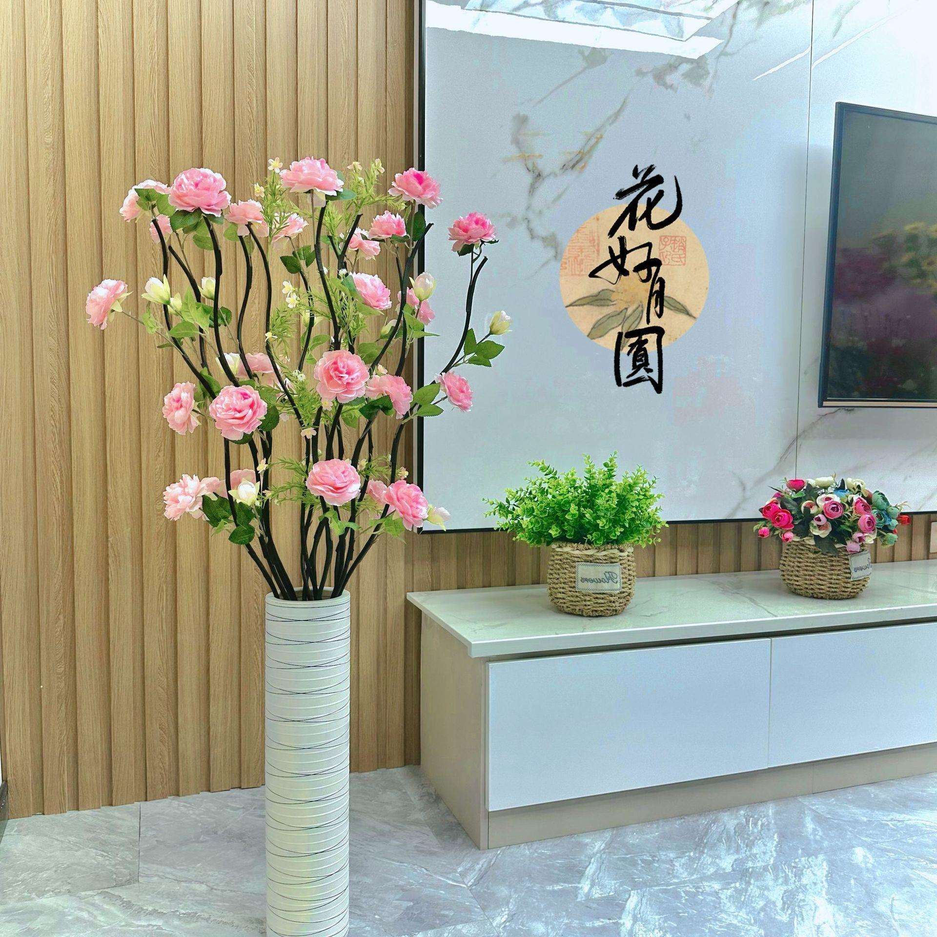 仿真花牡丹娟花大朵假花客厅摆放装饰摆件大花婚庆落地花门楣花艺