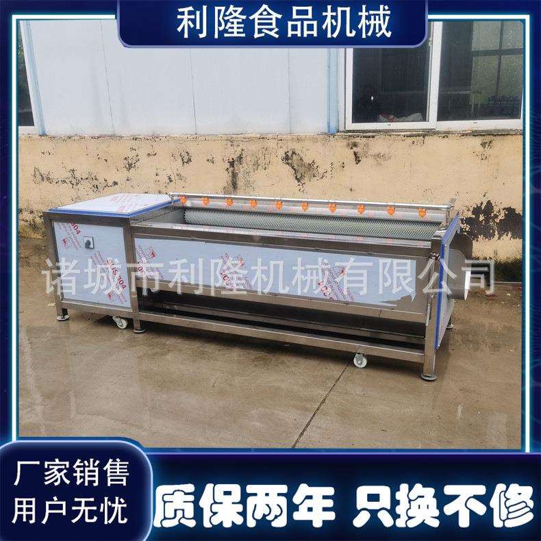 毛辊软硬毛清洗机生姜清洗脱皮机器灰枣椰枣去泥毛辊清洗机