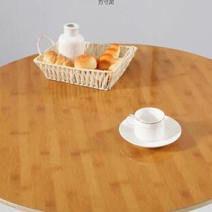 可折叠小圆桌实木家用简易餐桌老式靠边站桌小户型出租屋吃饭桌子