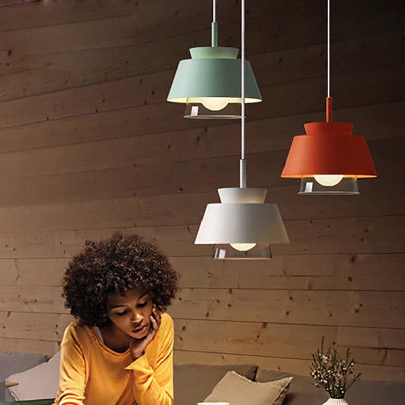 设计师软装现代个性简约北欧餐厅咖啡厅过道吧台书房铁艺玻璃吊灯