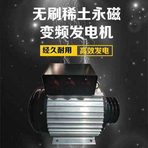 稀土永磁发电机80V静音纯铜变频无刷家用220V便携式-40kw大功率