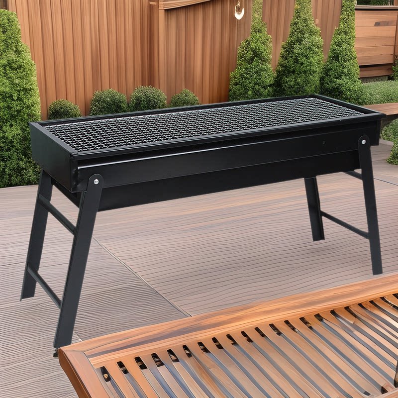 烧烤架户外便携式烧烤炉商用BBQ抽拉式家用可折叠碳烤炉架烤肉机