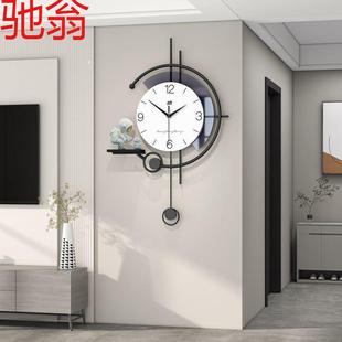 E4C2025年简约挂钟客厅挂钟新款 表钟高挡次钟表卧室家用创意时钟