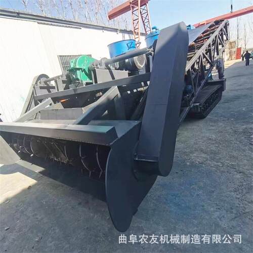 石子沙土堆高自动扒取料机遥控行走矿用皮带输送大型蛟龙上料机