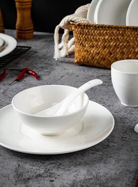 Ceramic bowl 4 times Hotel special bowl Restaurant bowl set