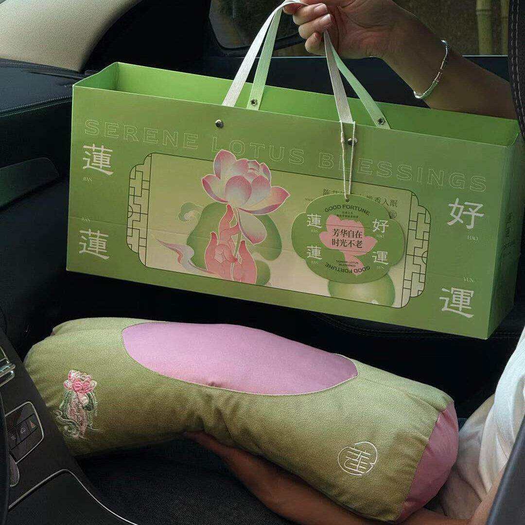 送妈妈的贴心礼物护颈枕养生艾草枕头四季款安睡荞麦枕母亲节礼物
