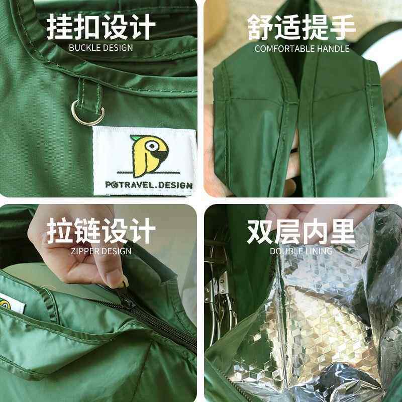 大袋容量保包温便当盒手提便当可TXM防水铝箔手拎上班族加厚袋子