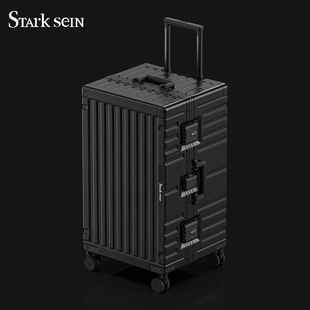 高档STARK 皮箱 S容EIN行李箱女大量铝框拉密杆旅箱行箱28寸学生码
