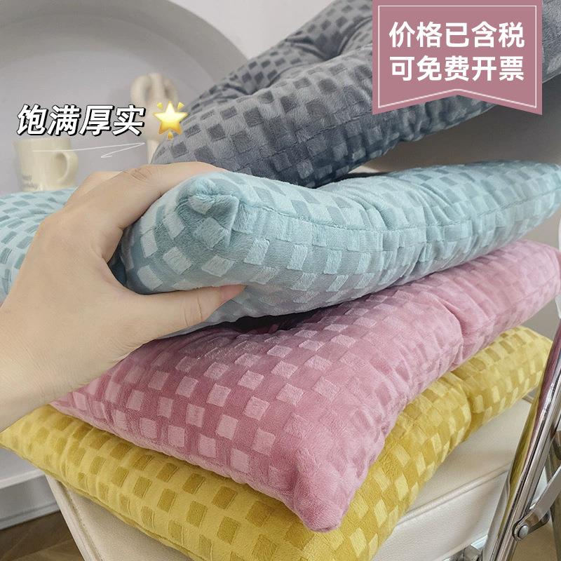 水晶绒珍珠棉坐垫加厚餐椅垫弹性学生教室椅垫办公椅垫榻榻米座垫